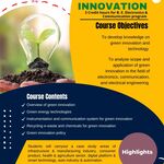 Brochure of PU's Bachelor's course on Green Innovation, made for KAYAS.